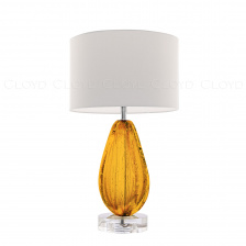 Настольная лампа Cloyd CEREUS T1 / бел. - выс. 58 см - янтарн. стекло
